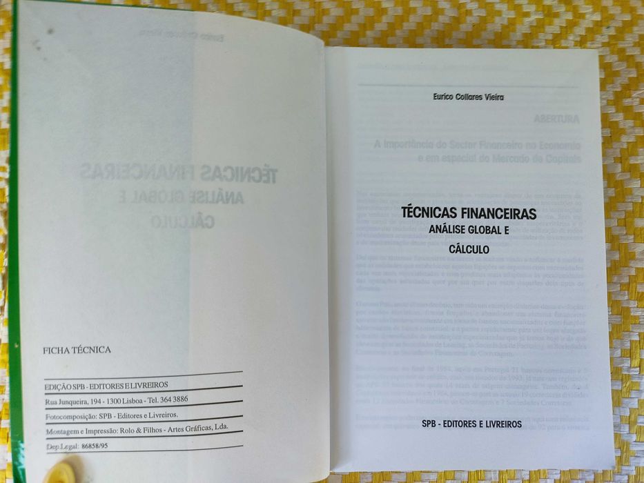Técnicas Financeiras 
E. Collares Vieira