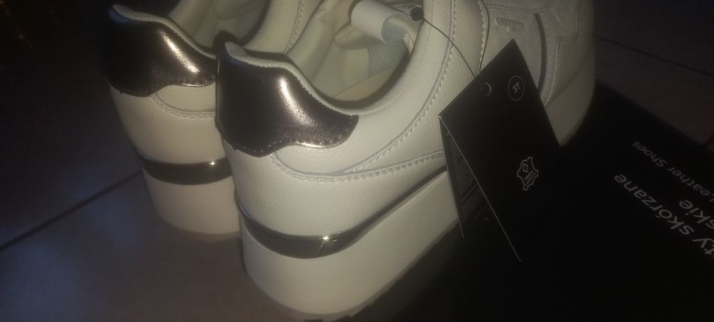 Nowe białe sneakersy damskie 37 buty adidasy