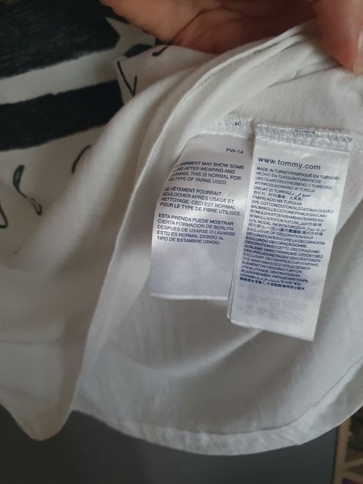 Koszulka t-shirt Tommy Hilfiger r. XS biała