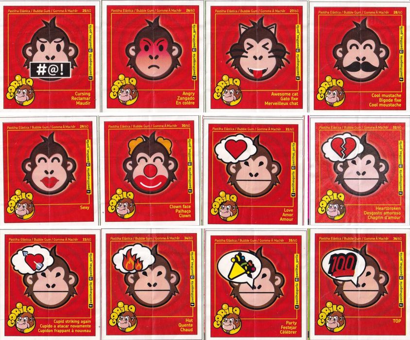 Gorila [Goriloji] - 60 papelinhos (Completa)