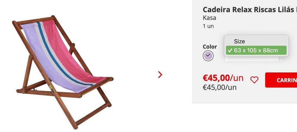 Cadeira de praia, cadeira de verão