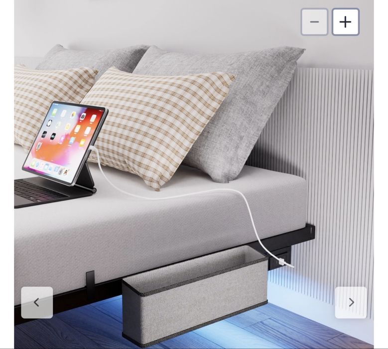 Cama flutuante moderna