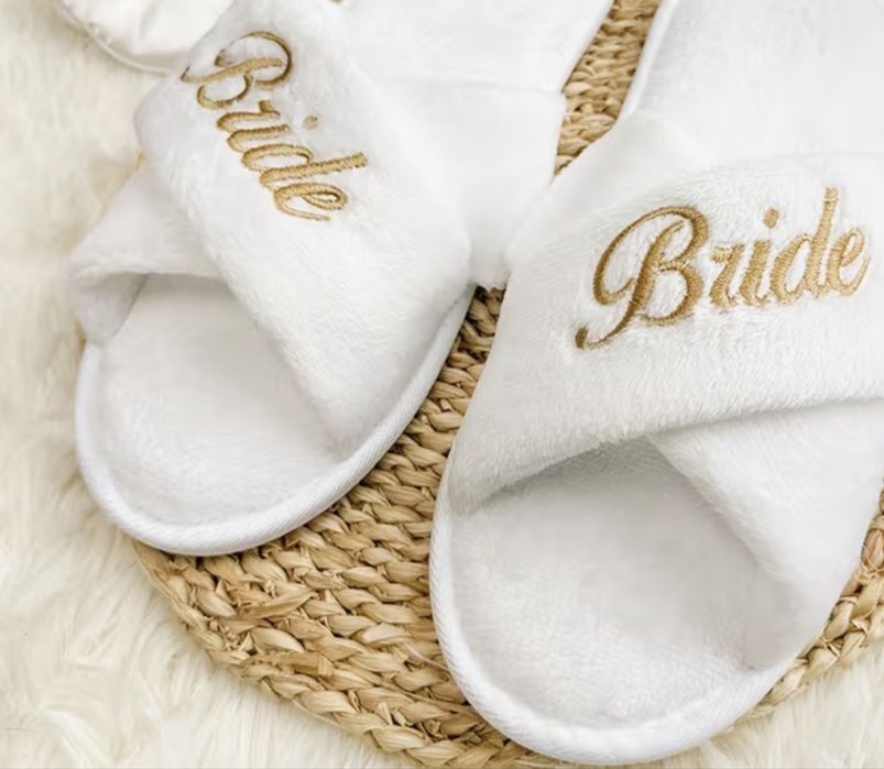 Laczki kapcie ciapy panna młoda Bride 38