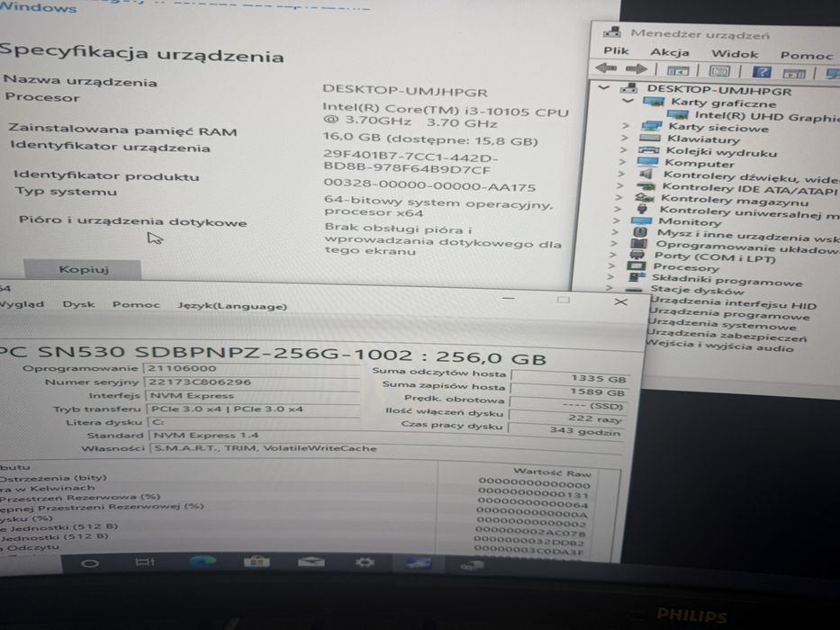 Asus mini PC PB62 series / i3-10105 / 16/256gb