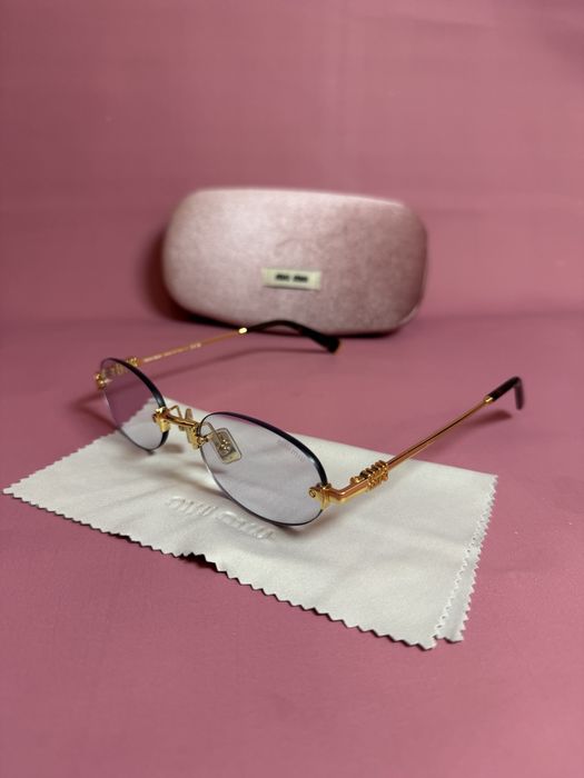 Окуляри miu miu лінза сіро-голубий градієнт