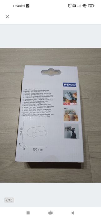 WENKO Turbo-Loc Duo Orea Wieszak na ręcznik

Używany.

Haczyk używany,