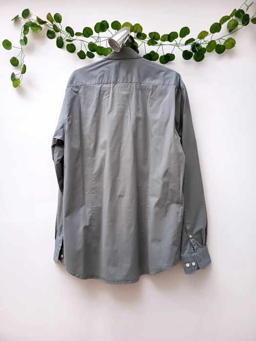 Camisa Cinza Petróleo de Homem