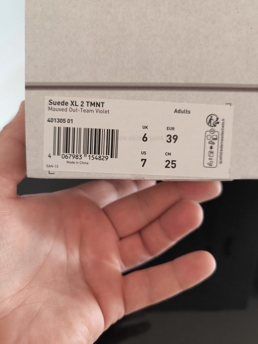 Tênis Puma Suede XL TMNT Edição Limitada 39