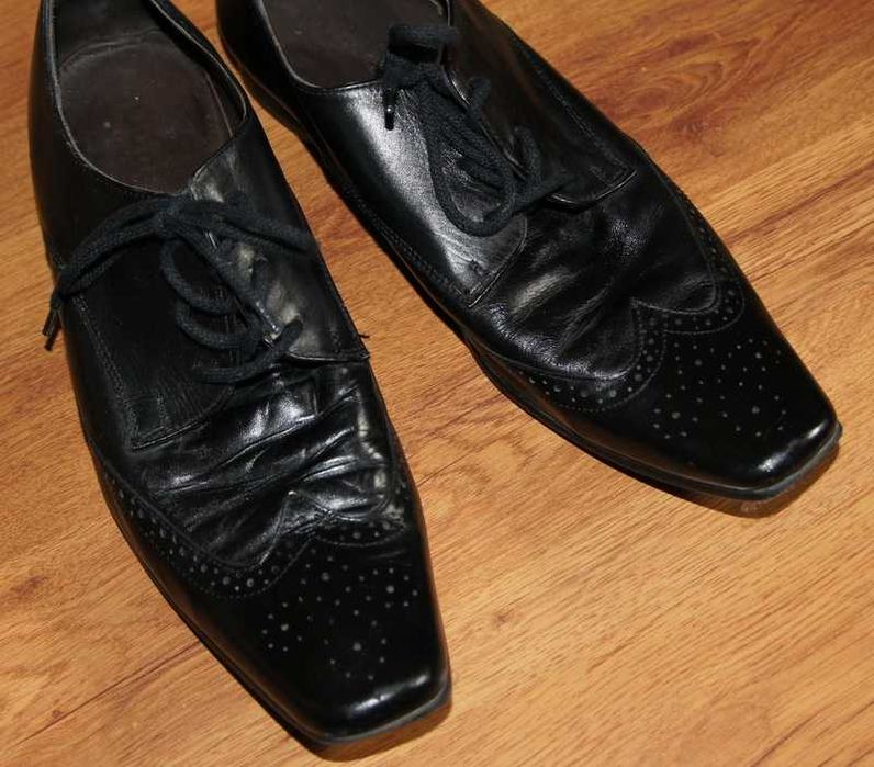 DUNE Półbuty buty męskie eleganckie wizytowe skóra 44 43