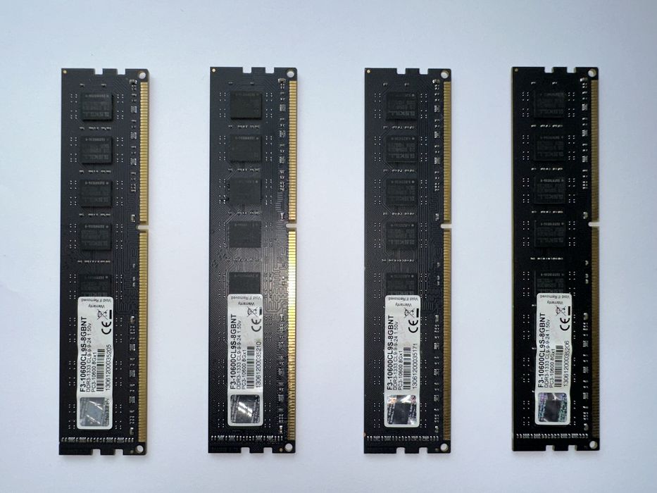 ОЗУ G.Skill DDR3 4×8GB (32GB) 1333MHz CL9 – комплект памʼяті