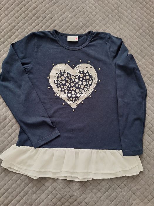 Elegancka bluzka z dlugim rekawem rozm.128