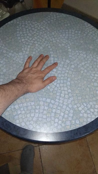 Mesa metalica cromado