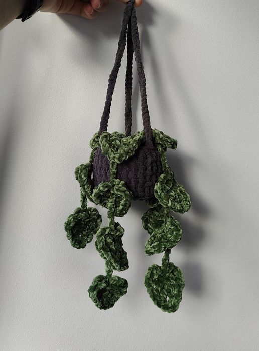 Planta Monstera Pendente - Crochet