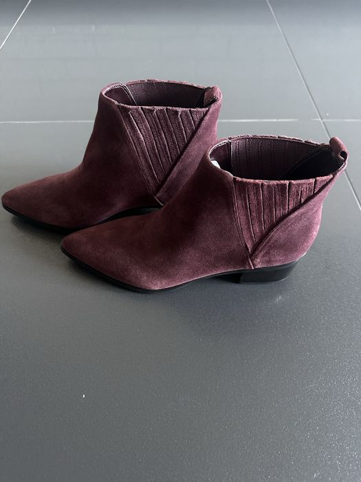 Женские ботинки, осень, цвет Бордо, замша, бренд GUESS, 38р