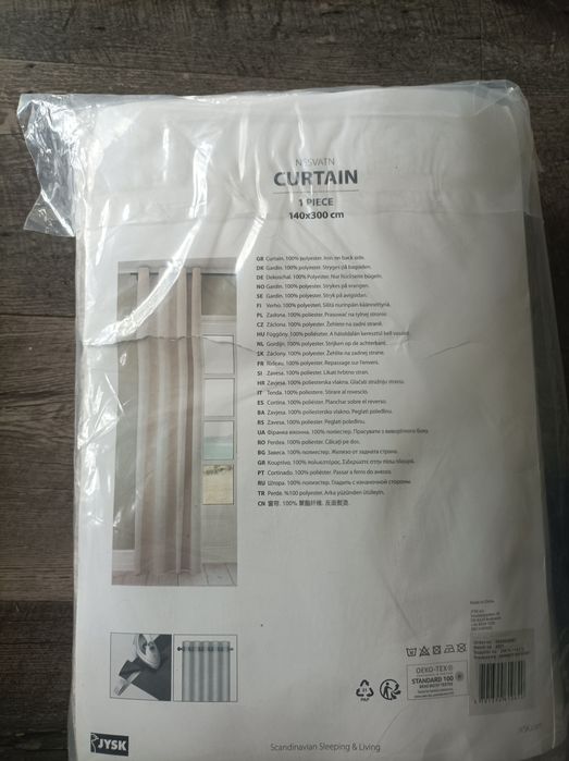Zasłony 140x300 JYSK 2 szt.