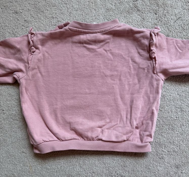 Różowa bluza bawełniana rozmiar 74 H&M