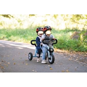 Rowerek biegowy dwuosobowy dla rodzeństwa lub bliźniąt