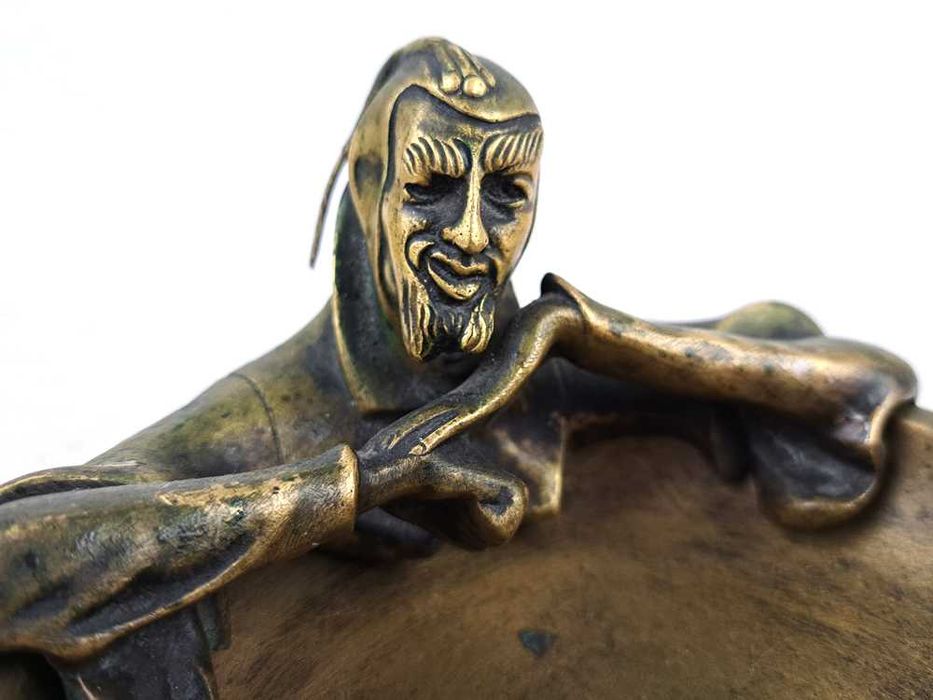 Mefisto brąz Wiedeń Mefistofeles secesja diabeł popielniczka