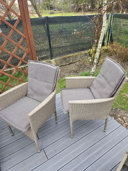 Krzesła ogrodowe AIDT Jysk rattan technorattan - 2 szt.