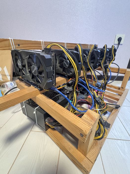 Майнинг-ферма 5× RTX 2060 6GB | Повністю робоча
