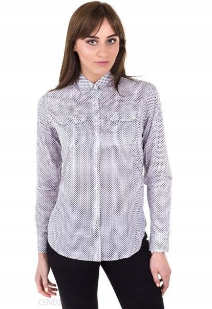 Tommy hilfiger koszula biała wzór 34 2a6g2_a1 34 2_6