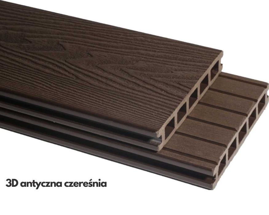 deska tarasowa kompozytowa PACO 3D brąz szary grafit antracyt 5,8m mb