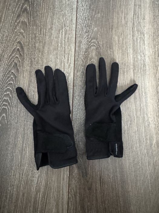 Rękawiczki do jazdy konnej dzieciece fouganza dacathlon