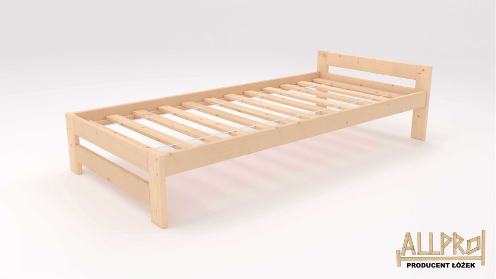ŁÓŻKO DREWNIANE 90X200,120 140..+STELAŻ,Lite Drewno,hotelowe,Producent