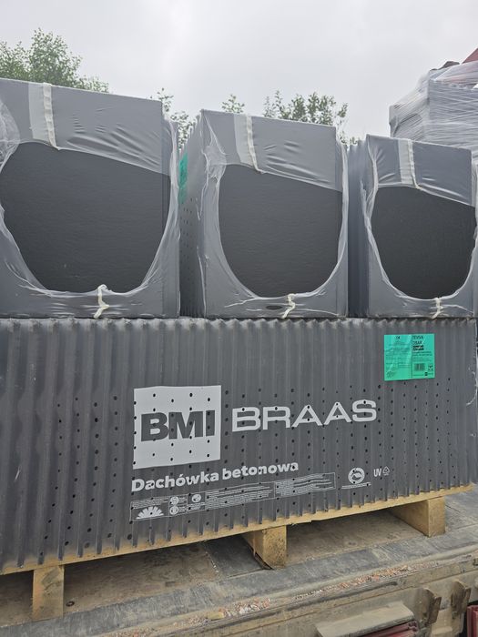 Braas teviva - czarna - dachówka płaska betonowa