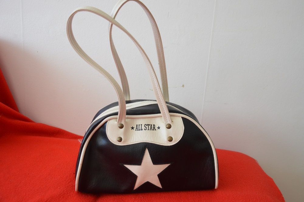 Torebka Converse All Star. CzaRNO-BIAŁA. Zadbana.