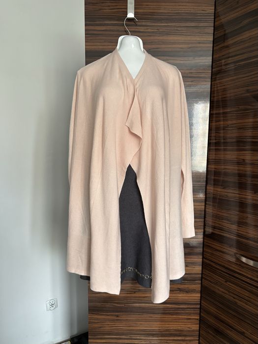Sweter Reserved roz. M, długi, cienki, różowy