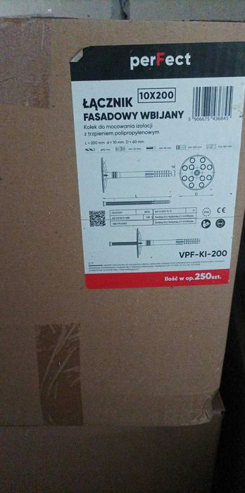 Łącznik fasadowy wbijany 20 cm