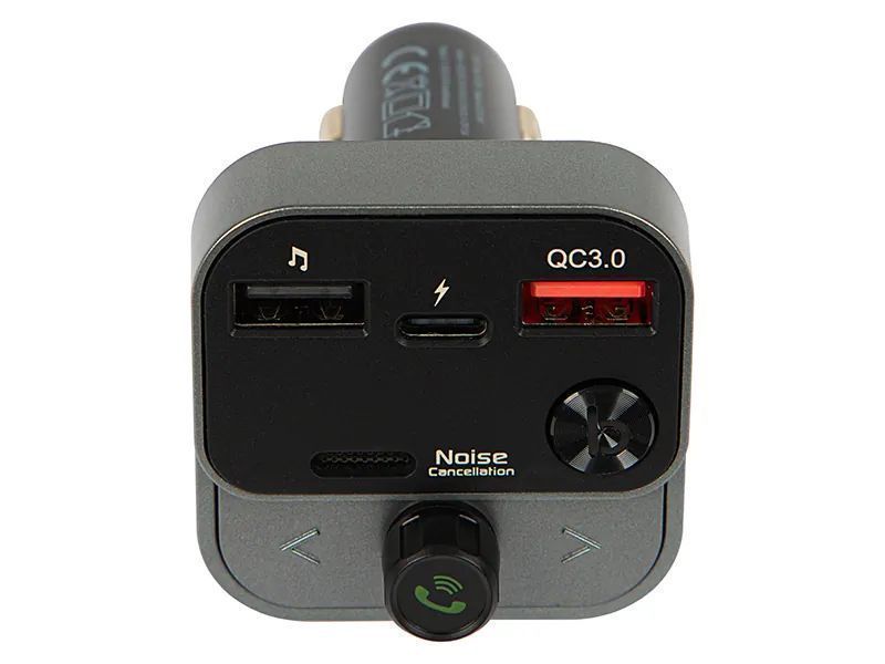 Transmiter FM z zestawem głośnomówiącym Bluetooth QC3.0 PD 30W 74-172#