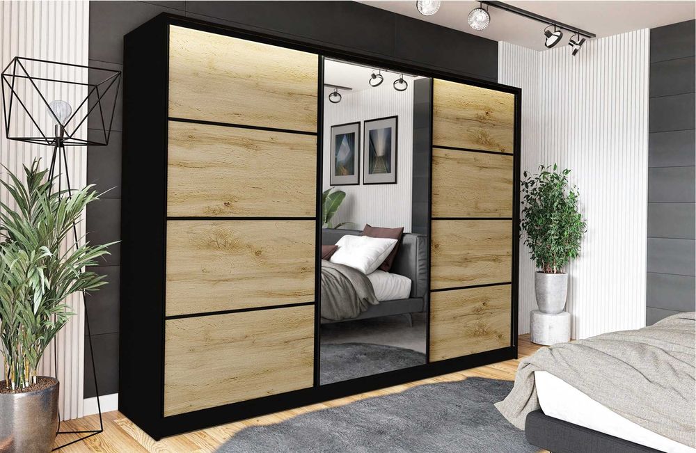 270x230x56 Szafa przesuwna Black