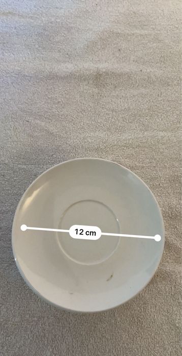 5 pratos de cafe/sobremesa brancos