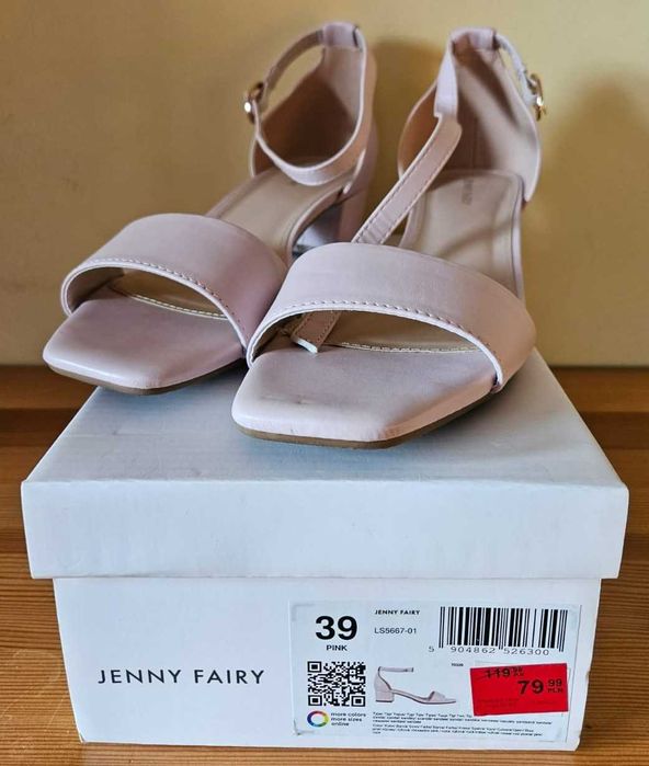 Sandały damskie różowe Jenny Fairy - CCC Rozmiar 39