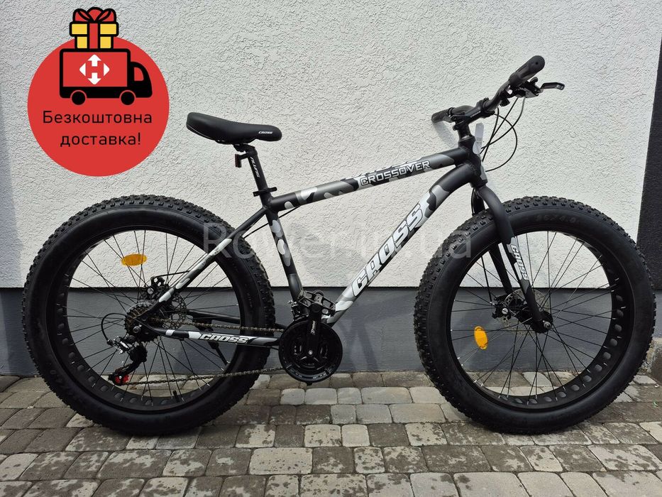 Фетбайк велосипед Fatbike Cross Crossover Rigit 26x4 2025 рама 19" gre