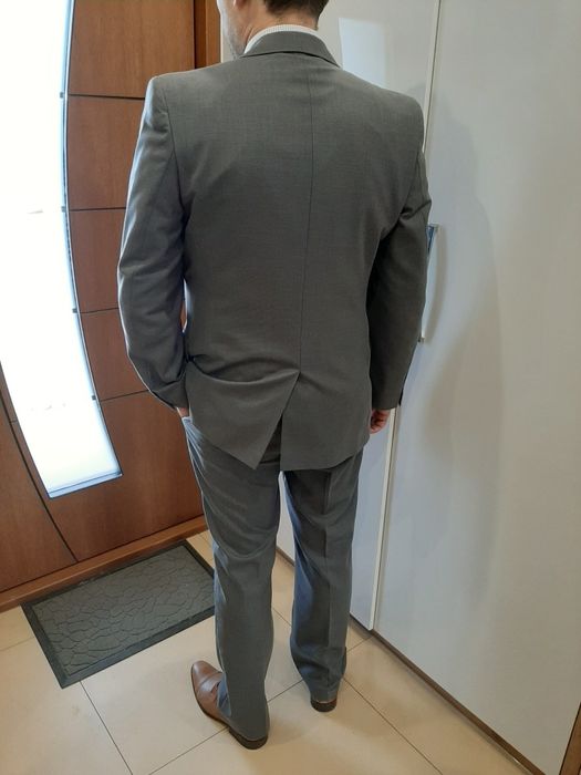 Garnitur męski szary M/L
