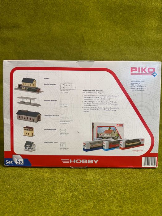 Zestaw modeli do sklejania Piko, 5 budynków, H0