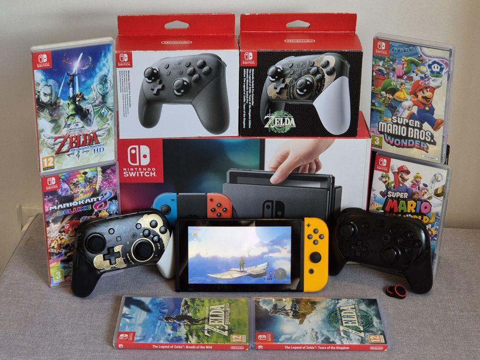 Nintendo Switch | Comando Pro | Jogo | micro SD 64Gb | Bolsa