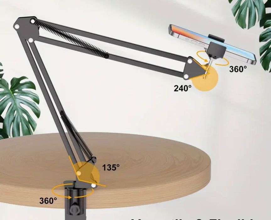 Штатив настільний на струбцині  для телефону