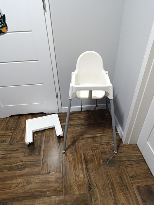 ANTILOP Krzesełko do karmienia Ikea + tacka + pasy stan bdb