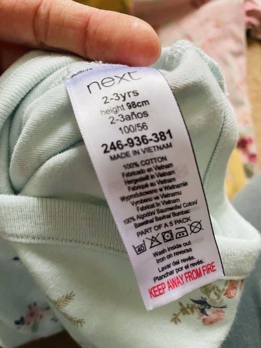 Боді з довгим рукавом на дівчинку next 2-3 роки 98 см