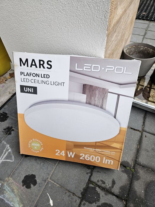 2x Plafon LED z czujnikiem ruchu, nieużywany