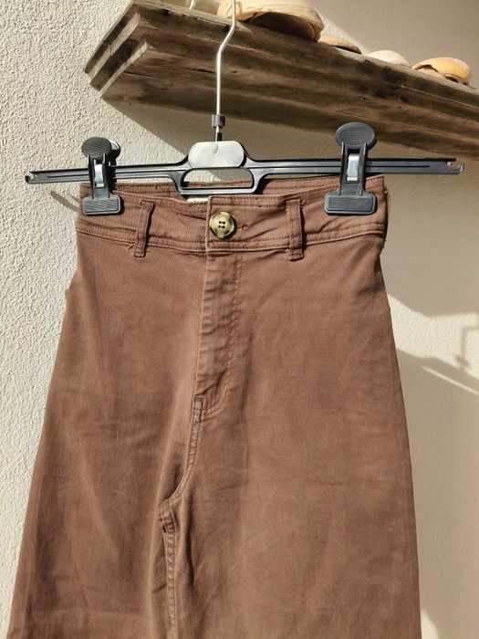 Calças wide leg da Stradivarius