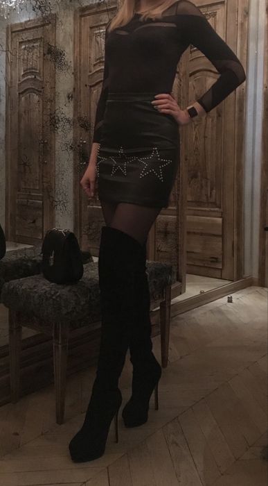 Продам ботфорти Casadei, натуральна замша, 38 розмір, ідеальний стан