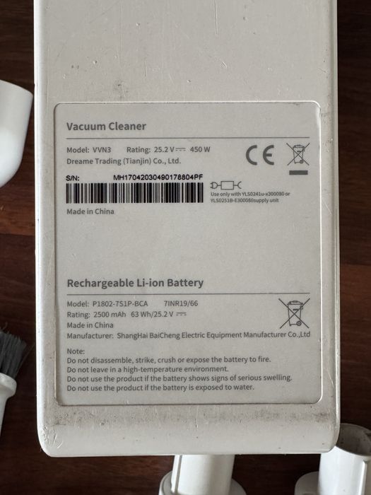Безпровідний пилосос Xiaomi Dreame V10. VVN3