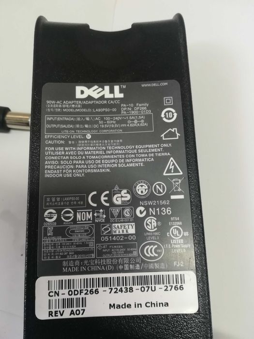 Блок живлення Dell 65W 19.5V 3.34A Роз'єм 7.4х5.0
