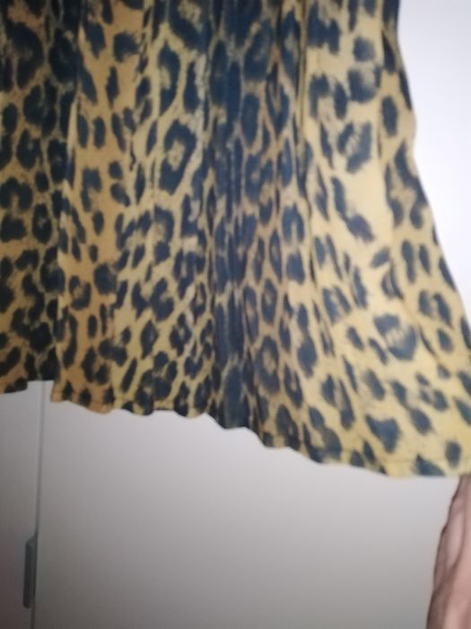 Spódniczka panterka 36 River Island 8 S plisowana