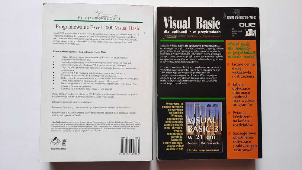 Visual Basic Programowanie Excell 2000, Visual Basic dla aplikacji